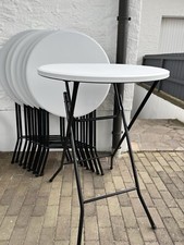 5x Stehtische klappbar rund 80 cm Bistrotisch Party Tisch Klapptisch Bartisch