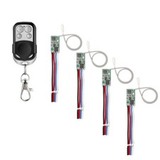3.6V 5V 9V 12V 24V Mini Empfänger Relais Modul Funkschalter RF Fernbedienung Kit