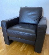 Sessel aus Leder in Dunkelbraun