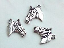 5x Anhänger Pferdekopf 21x16mm Charms Pferd Schmuck Armband Deko Basteln Neu