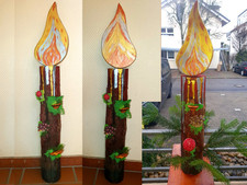 XXL Riesen Kerze Holz