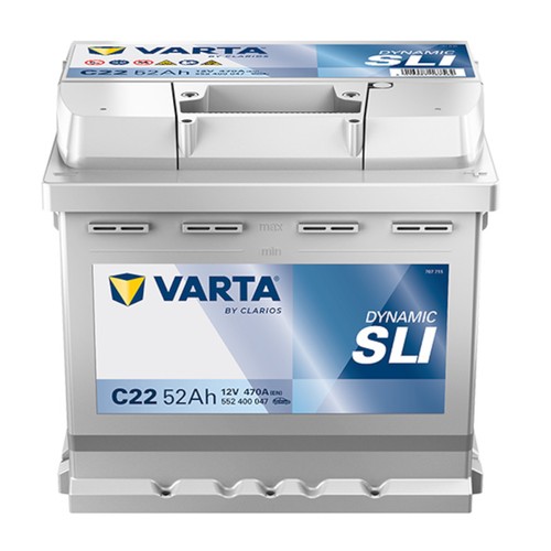 Varta c22 blue dynamic - blue, 52ah