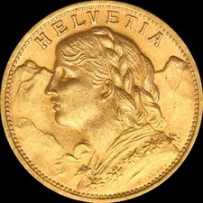 20 Schweizer Franken Vreneli