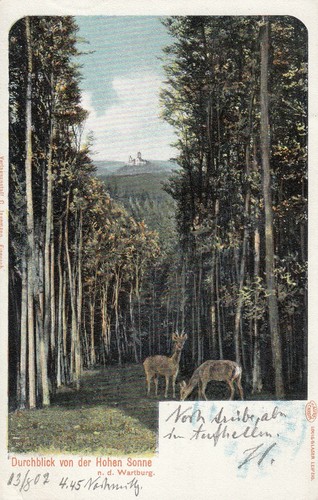 Postkarte durchblick von der - durchblick,