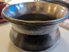 Vase/Blumentopf,silbernes Metall, sehr schöne Form, antik finish, 20x11 cm, 