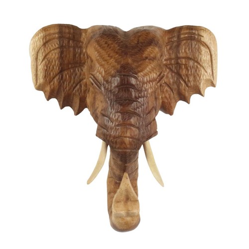 Elefantenkopf wanddeko elefant - elefantenkopf,