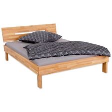 Massivholzbett 140x200 180x200 160x200 Buche mit Kopfteil Natur geölt