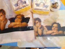 Engel Set:  2 Tupper Sandwichboxen  Tasche Kerze Set