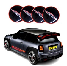 4x 56mm für MINI COOPER JCW R58 Radmittenkappen Emblem Nabenkappen Felgenkappen