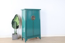 Chinesischer Hochzeitschrank 2 Türen türkis RAL5018 #M-HOC-A20T