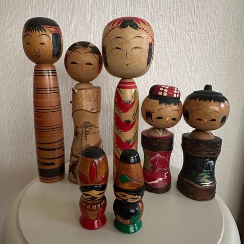 Set traditionelle kokeshi - set, 7