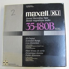 Maxell XLI 35-180B, Metall-Tonbandspule, NAB Aufnahme