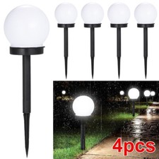 4er-Set LED Solarleuchte Kugel
