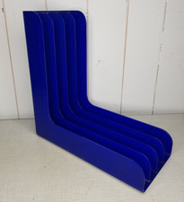 Vintage Schallplattenregal Halter Blau 70er Jahre LP / BK79