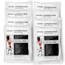 8x Malerfolie Je 4x5m Abdeckfolie Maler Abdeckplane für Malerarbeiten Malerplane