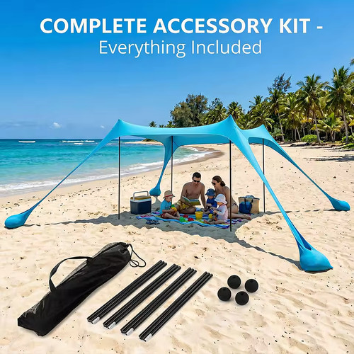 Set strandzelt tragbarer - strandzelt,