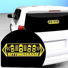 Rettungsgasse Aufkleber