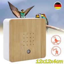 Soundbox Vogelgesang Bewegungsmelder Vogelgezwitscher Naturgeräusche 12x12x4cm