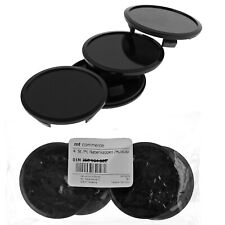 4X 68 mm Nabenkappen Felgen Nabendeckel Schwarz Flach für AUDI BMW BROCK CMS