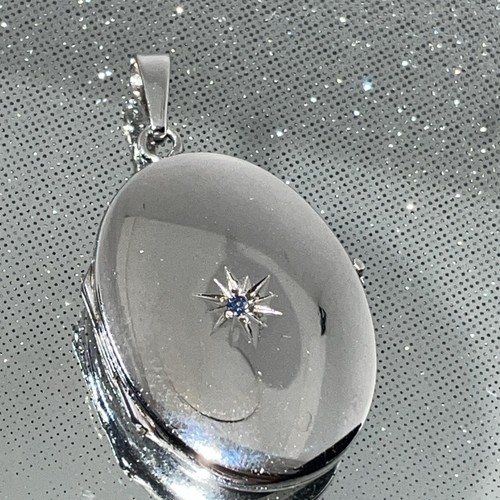 835 silber medaillon anhänger - silber,