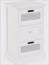 Kommode weiß 35x58,5x29cm Heine 3 Schubladen mit Griffloch UVP:129€ 16.10