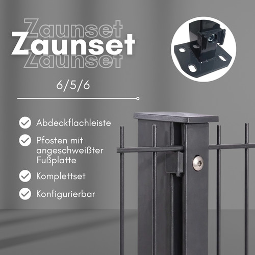 Doppelstabmattenzaun mit