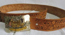 Herren Western Gürtel Floral