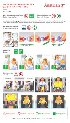 Safety card austrian - /,