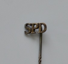 SPD Anstecknadel Silber 835 Partei Abzeichen Deutschland vintage