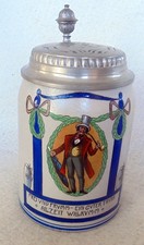 ALT Bierkrug Reicher Mann mit