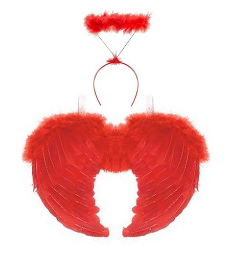Rote gothic engel - engel, fee