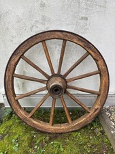 Deko Wagenrad – ca. 90 cm, Holz/Massivholz & Eisen, restauriert & geölt, ca. 30