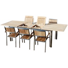 Gartengarnitur edelstahl teak - gartengarnitur,