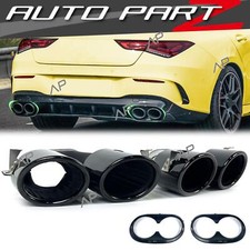 Schwarz Endrohr Auspuffblenden