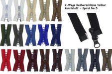 2 Wege Reißverschluss 2PS