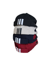 Dockermütze Fischermütze Hip Hop Seemann verstellbare Schädelkappe Trawler schwarz rot