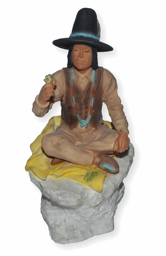 Indianerfigur häuptling - indianerfigur,