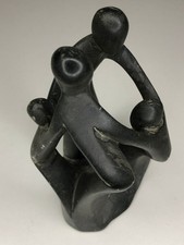 Vintage Steinskulptur Familie