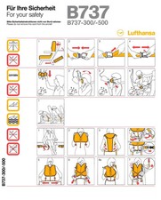 Safety Card / Lufthansa /