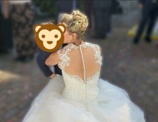 Hochzeitskleid Ivory Weiß Gr