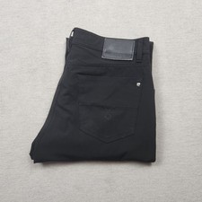 Pierre Cardin Deauville Herren Jeans Hose W35 L32 Schwarz Stretch Elegant Leicht