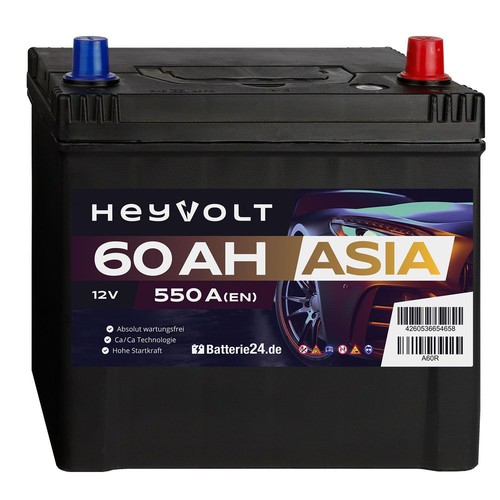 Heyvolt 60ah autobatterie a60r - autobatterie,