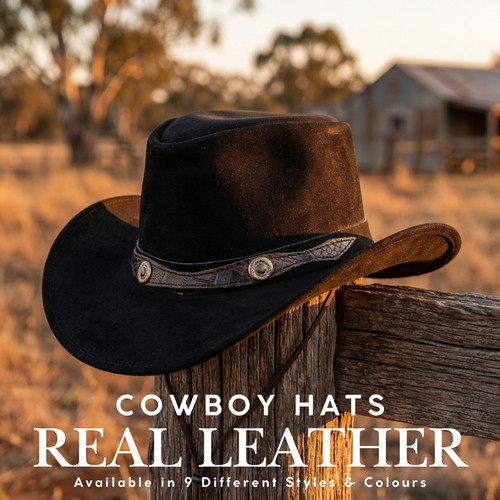 Echtleder cowboyhut herren - cowboyhut,