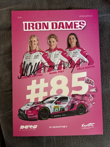 Autogrammkarte wec spa - autogrammkarte, iron