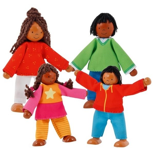 Biegepuppen moderne familie - familie, 2