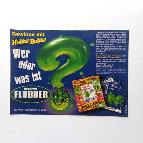 1998 hubba bubba disney - hubba,