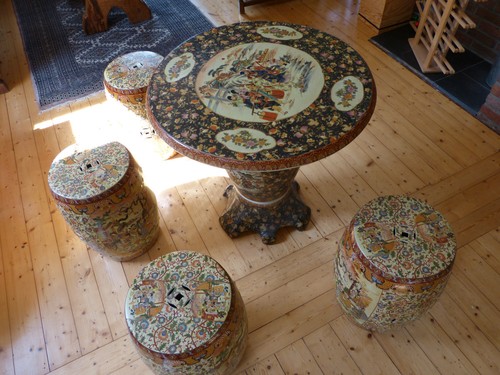 Chinesischer hocker keramik - chinesischer,