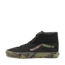 VANS Herren Sk8-Hi Sneaker Schwarz/Camouflage Canvas High Top Classic EU 45