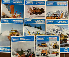 8 english Unimog and MB-trac brochures Schmidt St. Blasien winter service snow