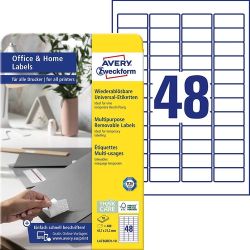 Avery zweckform l4736rev - avery, l4736rev-10